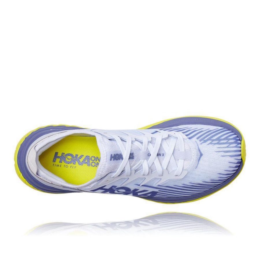 Men's Hoka Carbon X-SPE Sneakers White / Blue | US52GYXLV