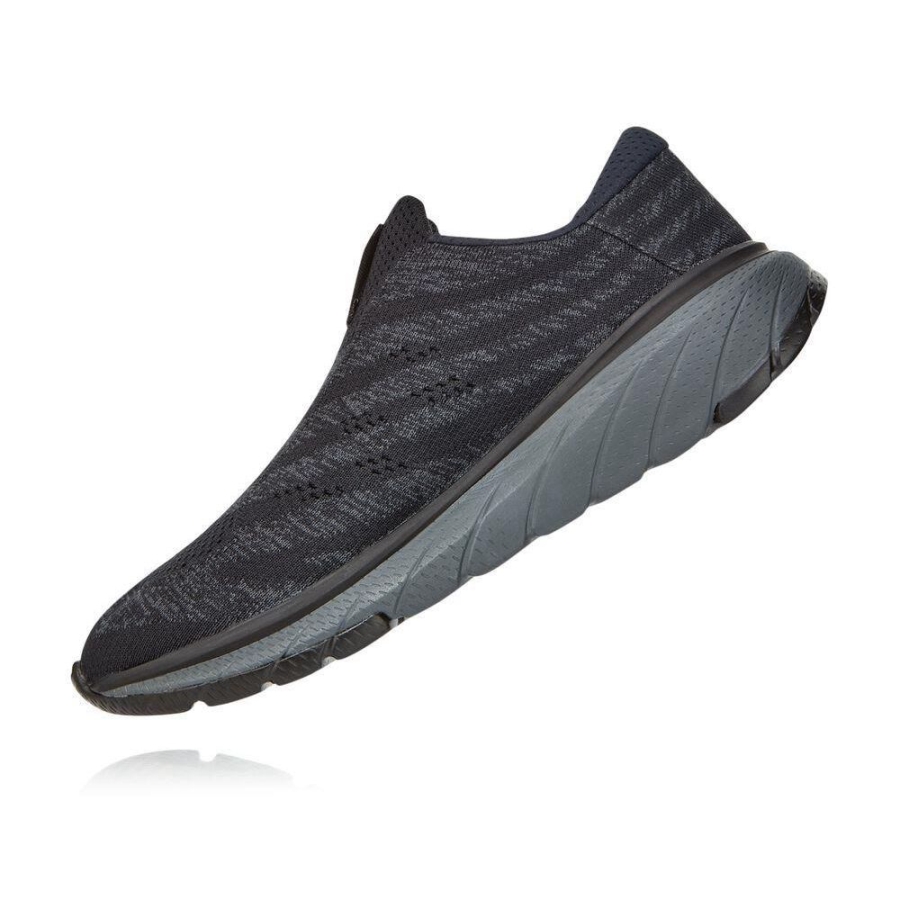 Men's Hoka Cavu 3 Road Running Shoes Black / Dark Grey | US84PJVLB