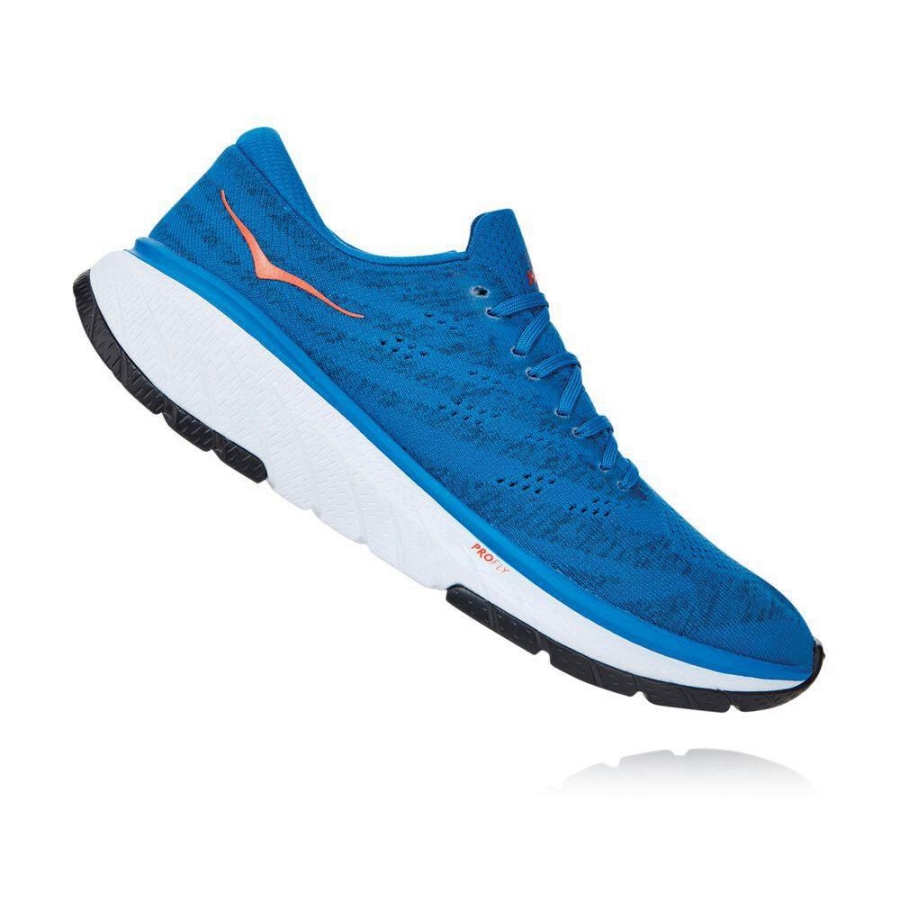 Men's Hoka Cavu 3 Road Running Shoes Blue | US53ZGPCE