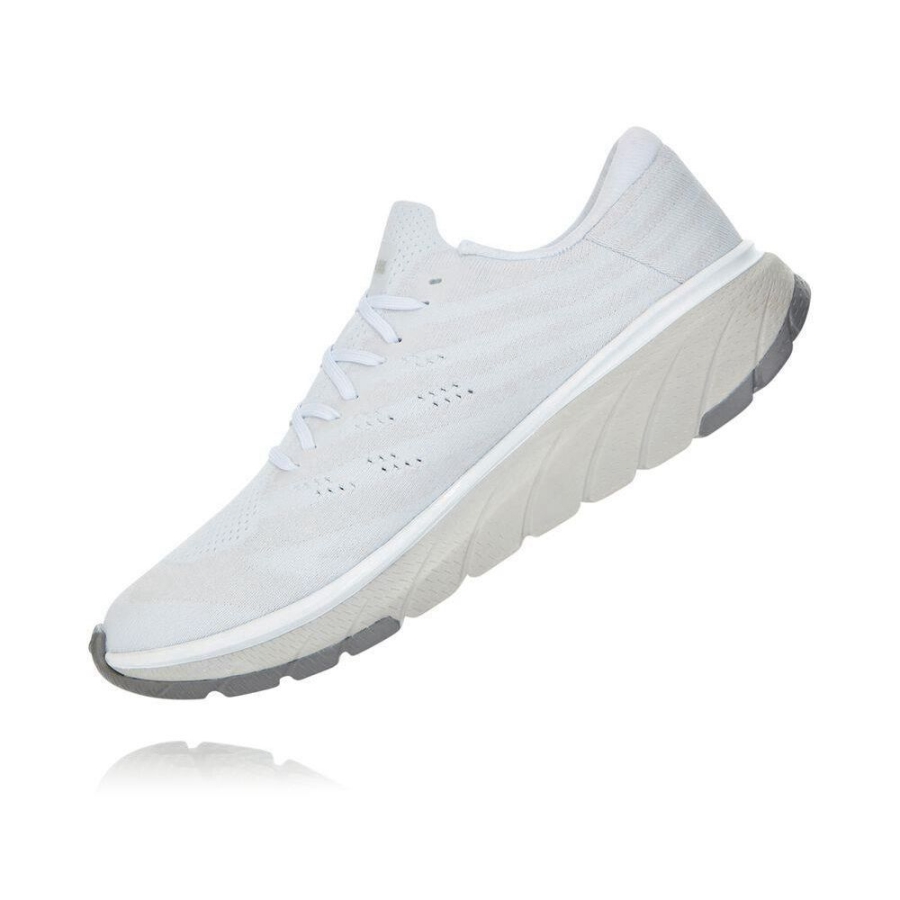 Men's Hoka Cavu 3 Road Running Shoes White | US36LURPB