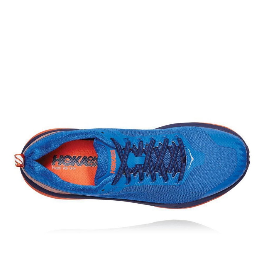 Men's Hoka Challenger ATR 5 Running Shoes Blue / Red | US08EWDCB