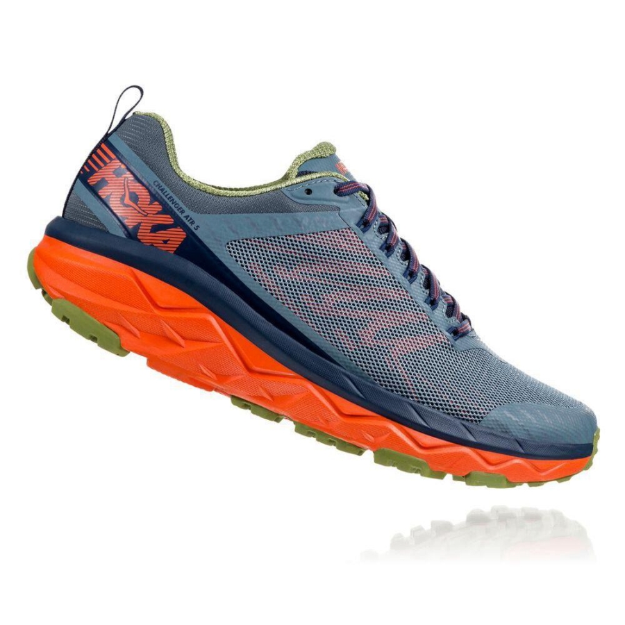 Men's Hoka Challenger ATR 5 Running Shoes Blue | US41NCRQY