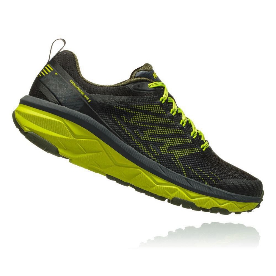 Men's Hoka Challenger ATR 5 Running Shoes Black | US62LJKPQ