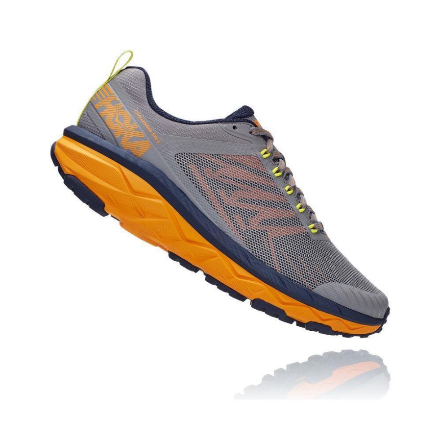 Men's Hoka Challenger ATR 5 Trail Running Shoes Grey | US01WJDLB