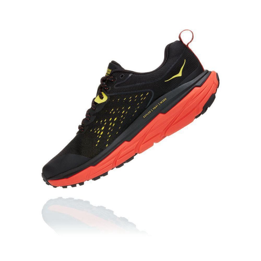 Men's Hoka Challenger ATR 6 GTX Hiking Shoes Black / Yellow | US68UJKBZ