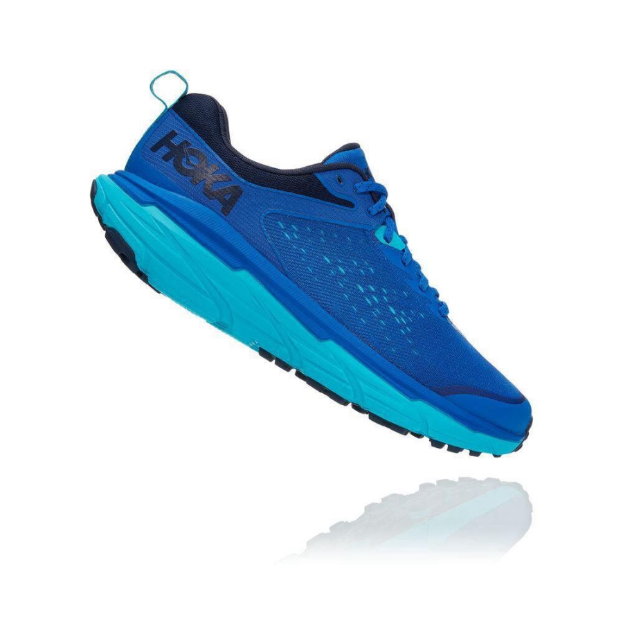 Men's Hoka Challenger ATR 6 Running Shoes Blue | US61WBLAH