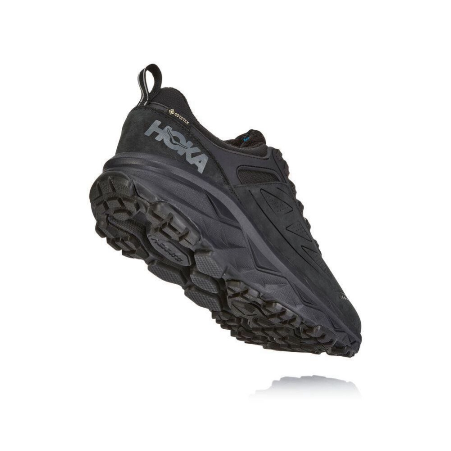 Men's Hoka Challenger Low GORE-TEX Trail Running Shoes Black | US87ZFDJX