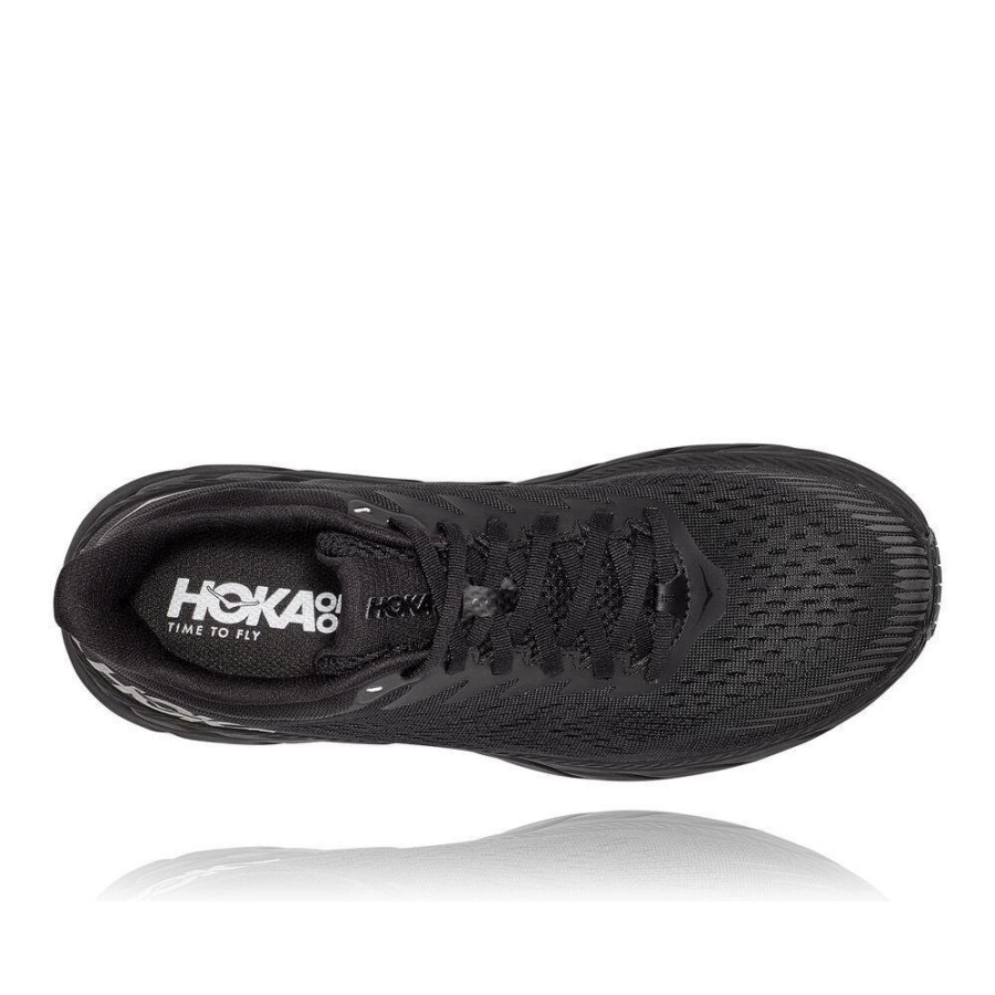 Men's Hoka Clifton 7 Road Running Shoes Black | US10RDUAG