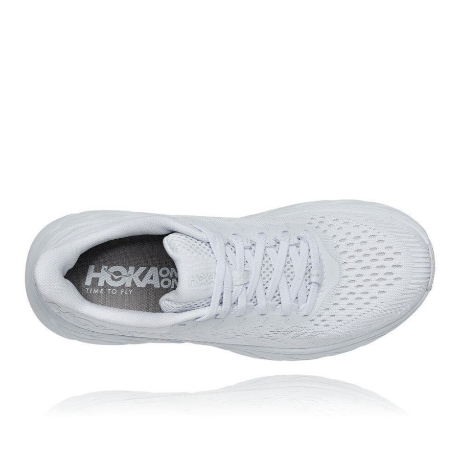 Men's Hoka Clifton 7 Road Running Shoes White | US46SMGWQ