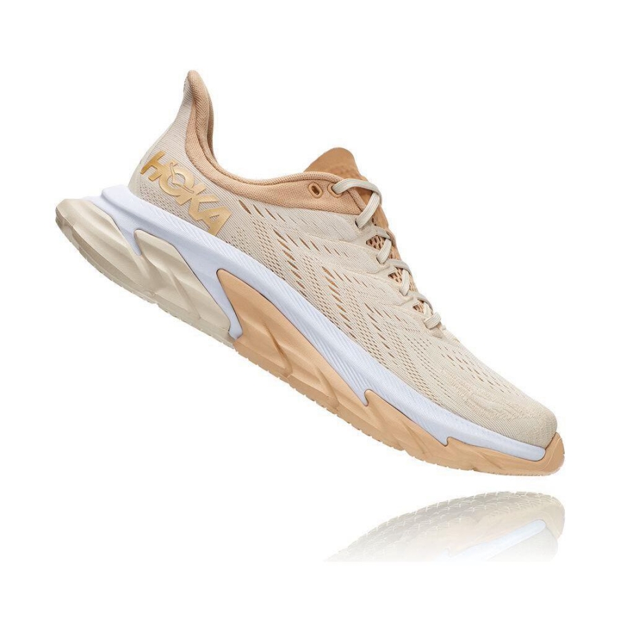 Men's Hoka Clifton Edge Road Running Shoes Beige | US36ZWFLR