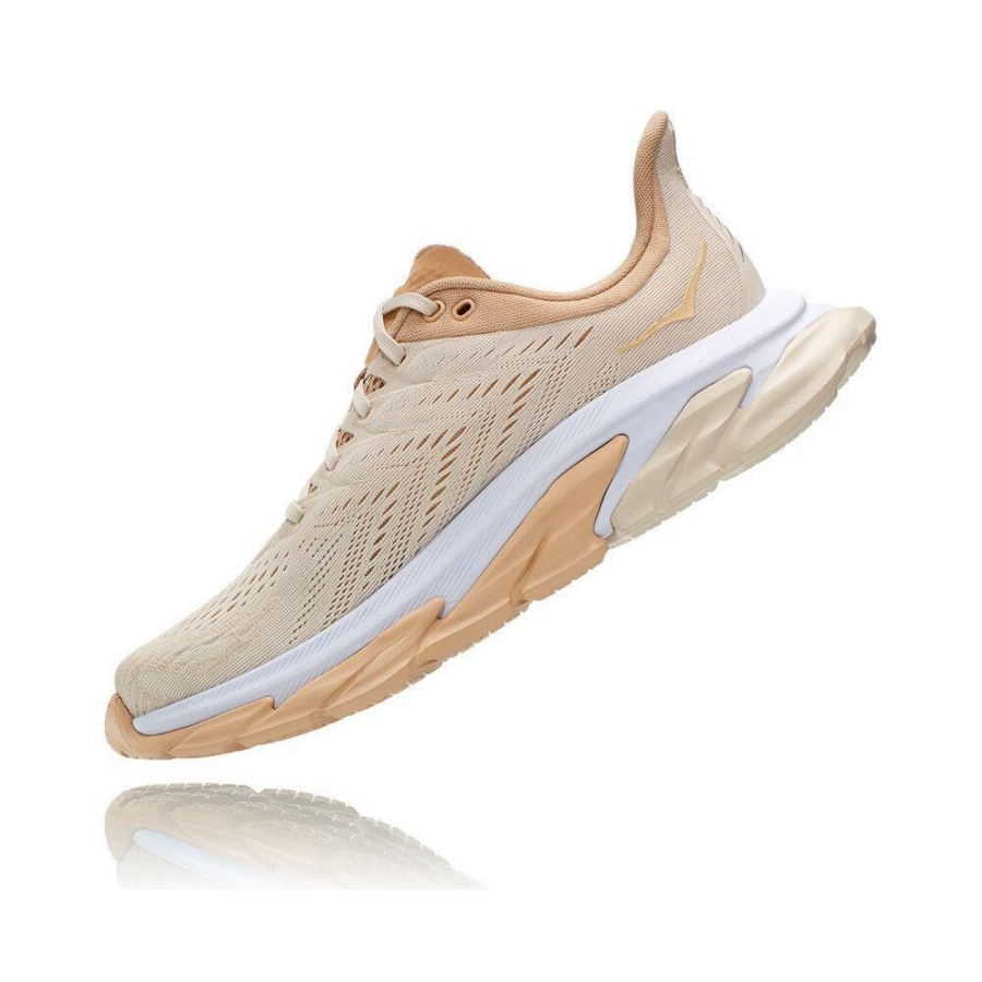 Men's Hoka Clifton Edge Road Running Shoes Beige | US36ZWFLR