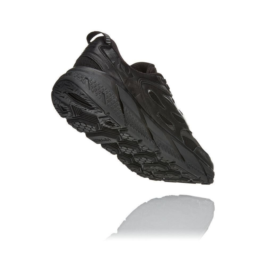 Men's Hoka Clifton L Sneakers Black | US62BFSJD