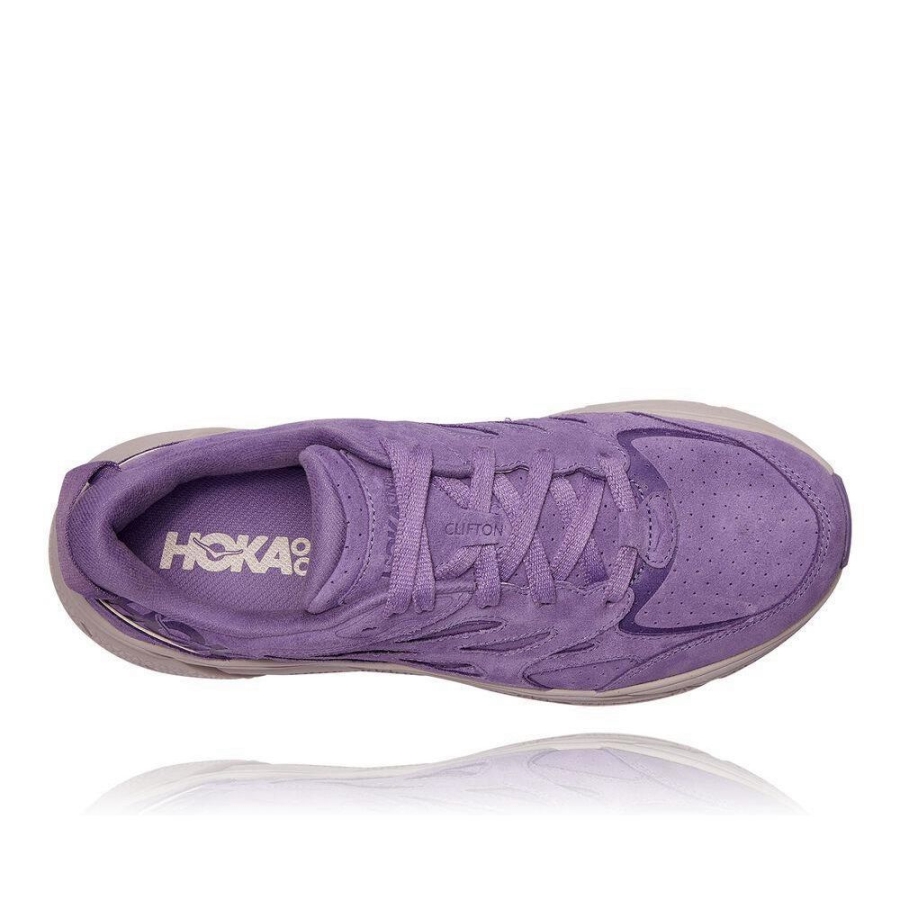 Men's Hoka Clifton L Sneakers Purple | US70QFSEV