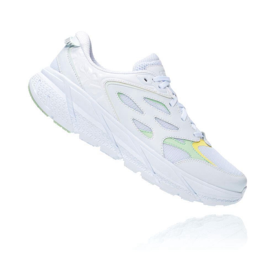 Men's Hoka Clifton L Sneakers White | US04GRFVQ