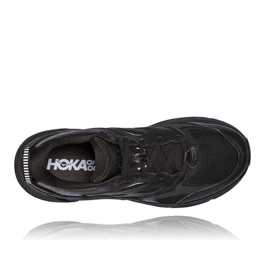 Men's Hoka Clifton L Walking Shoes Black | US94FVCEG