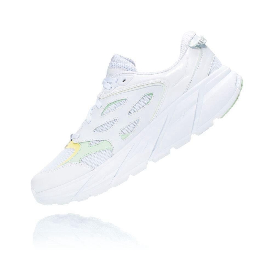 Men's Hoka Clifton L Walking Shoes White | US97CVUKJ