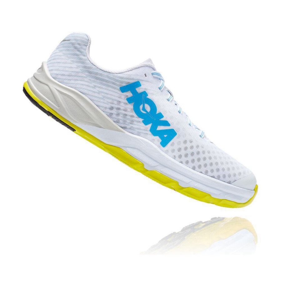 Men's Hoka EVO Carbon Rocket Road Running Shoes White | US71UEHOX