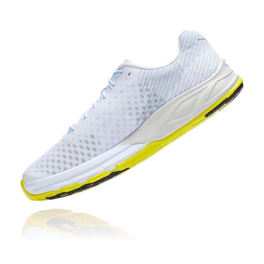 Men's Hoka EVO Carbon Rocket Road Running Shoes White | US71UEHOX