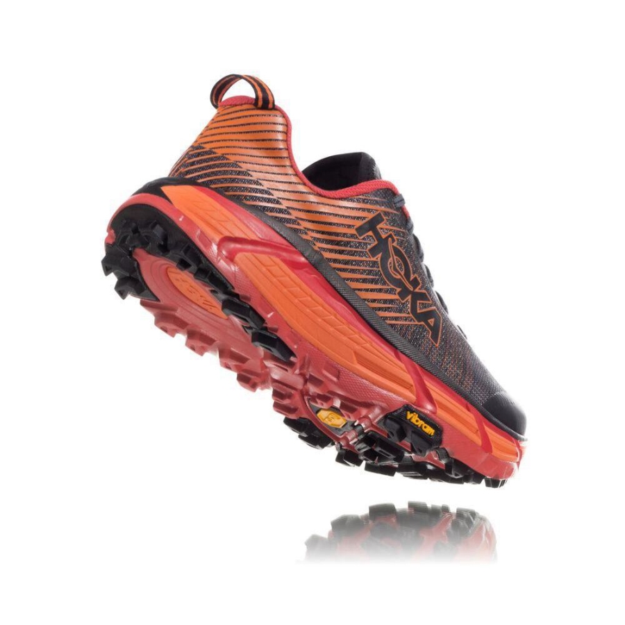 Men's Hoka EVO Mafate 2 Trail Running Shoes Black / Orange | US17OKYHU