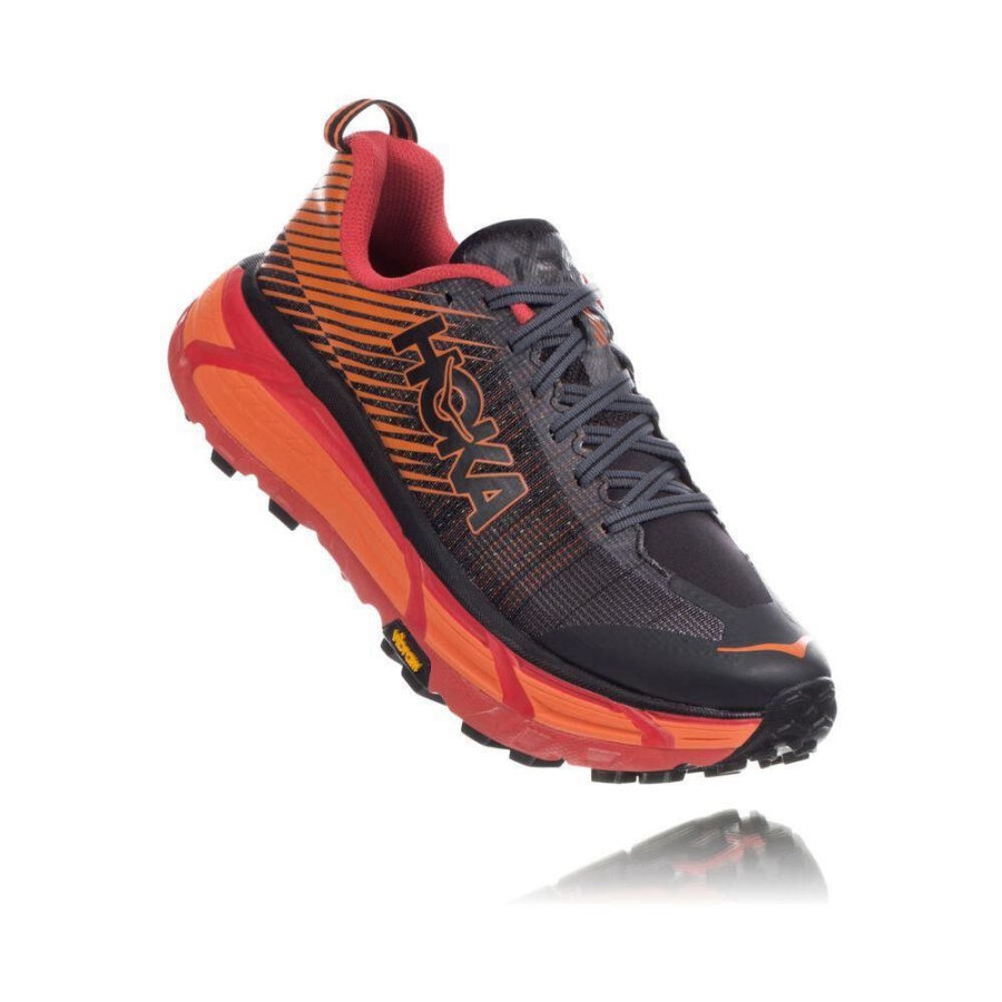 Men\'s Hoka EVO Mafate 2 Trail Running Shoes Black / Orange | US17OKYHU