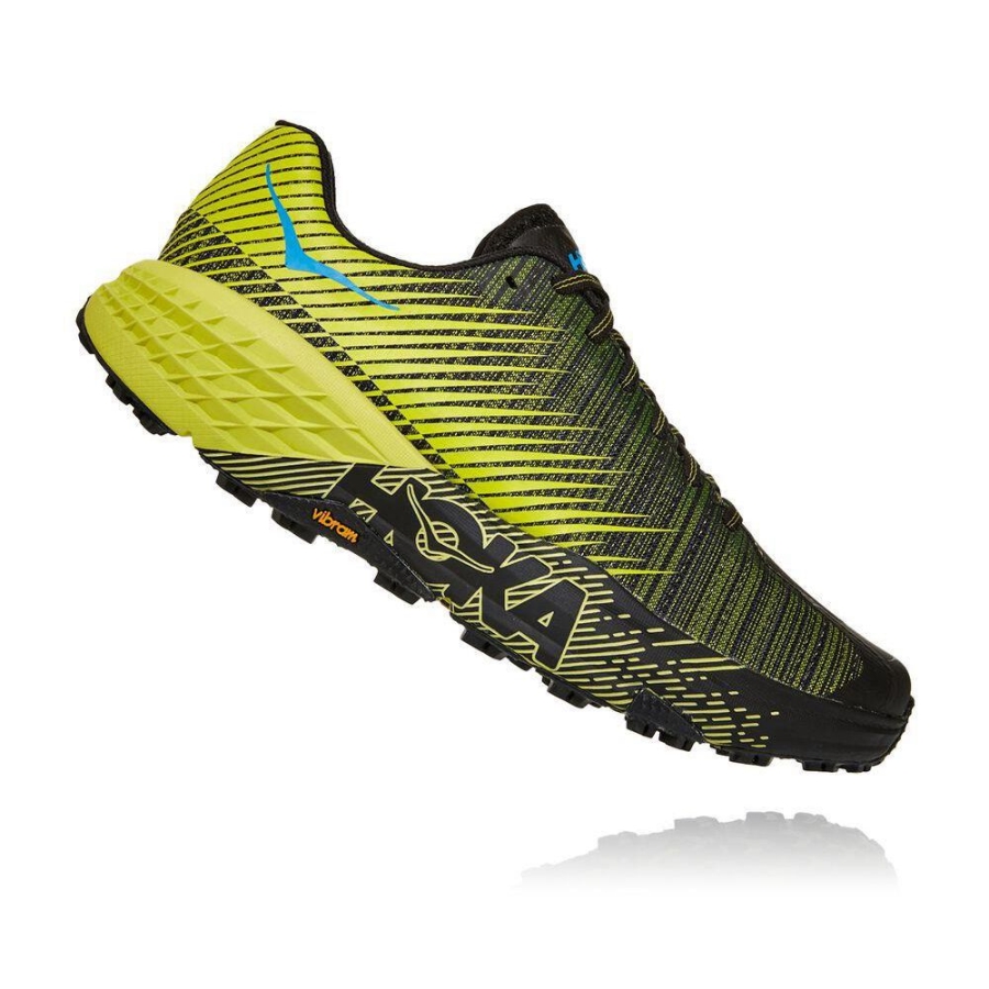 Men's Hoka EVO Speedgoat Sneakers Yellow / Black | US93PMBFK