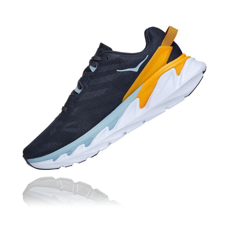 Men's Hoka Elevon 2 Road Running Shoes Navy / Gold | US28HJYLP