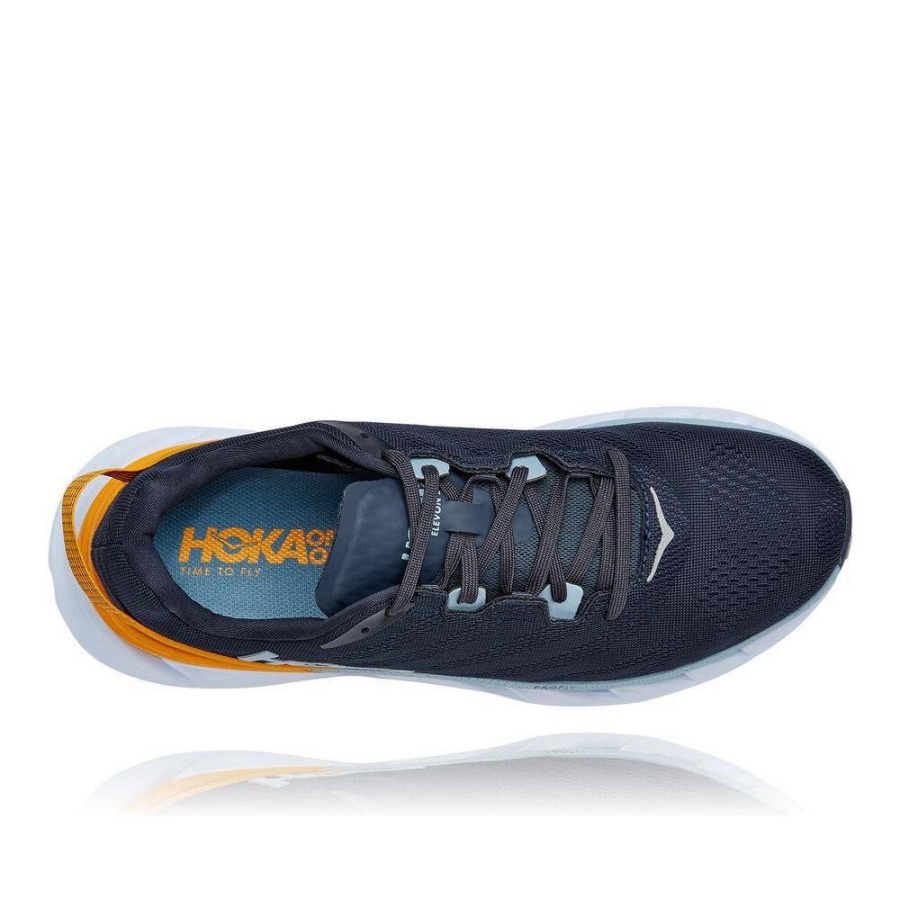 Men's Hoka Elevon 2 Road Running Shoes Navy / Gold | US28HJYLP