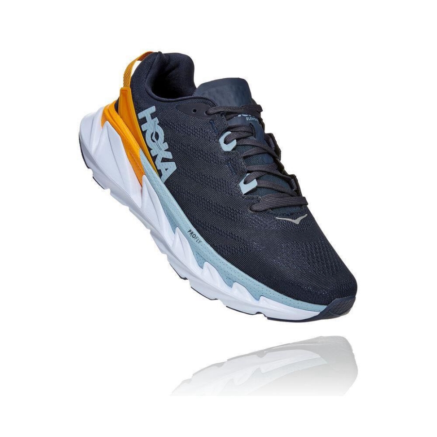 Men\'s Hoka Elevon 2 Training Shoes Navy / Gold | US97ETXCS