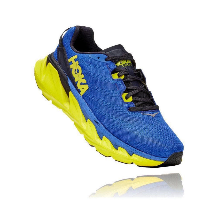 Men\'s Hoka Elevon 2 Walking Shoes Blue | US12TQBJK