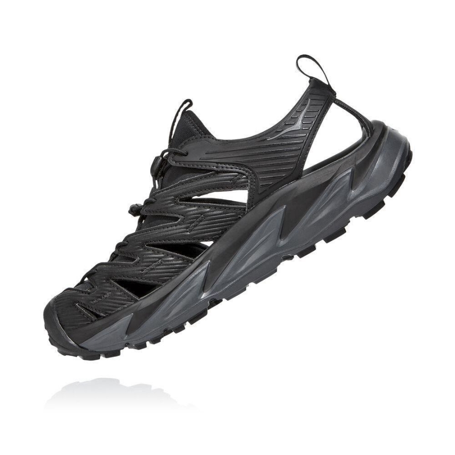 Men's Hoka Hopara Hiking Sandals Black | US45EPVKS