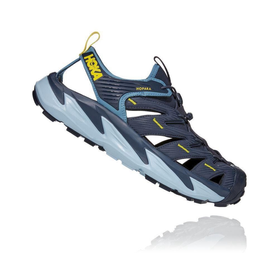 Men's Hoka Hopara Hiking Sandals Navy | US90FHZCI