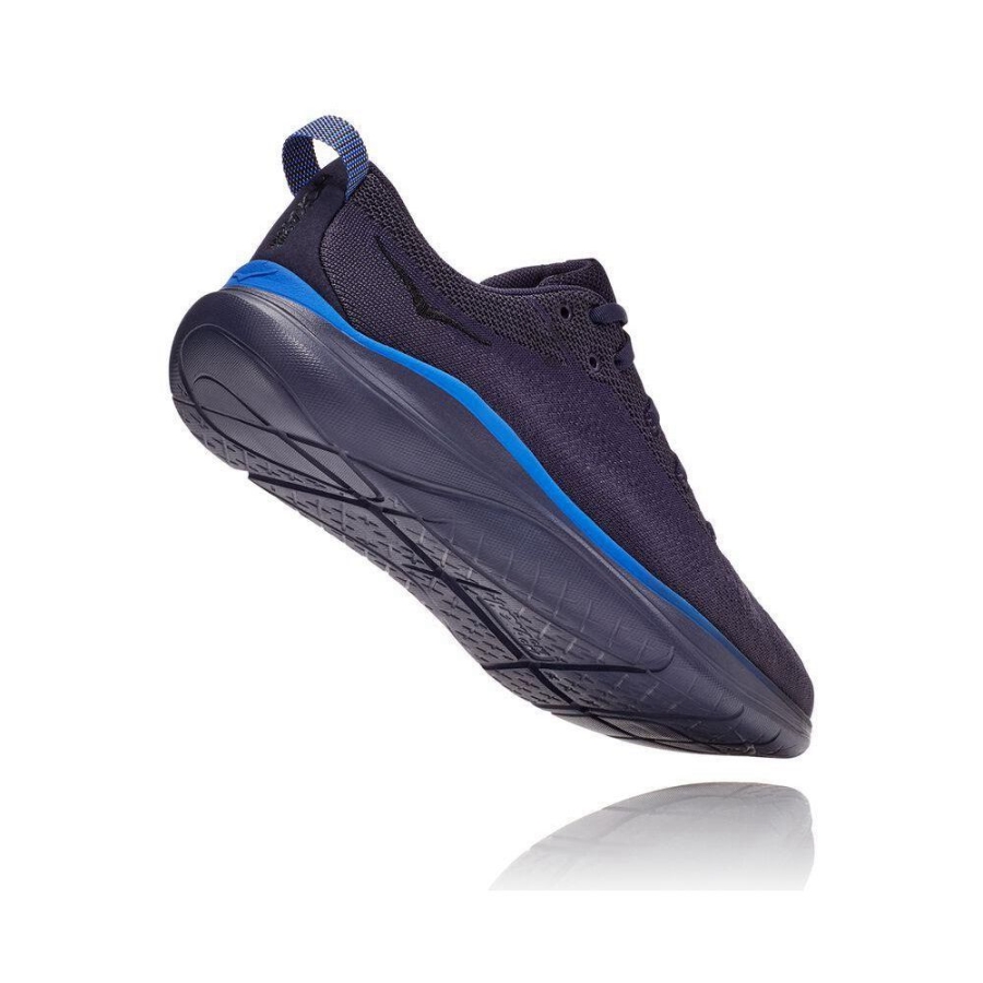 Men's Hoka Hupana Flow Road Running Shoes Navy | US48ROFYA