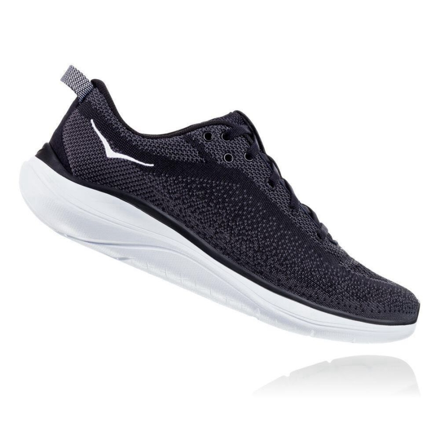 Men's Hoka Hupana Flow Sneakers Black / Grey | US76BKHWQ