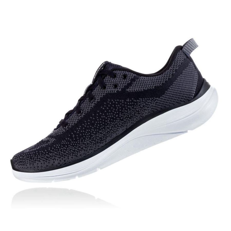 Men's Hoka Hupana Flow Sneakers Black / Grey | US76BKHWQ