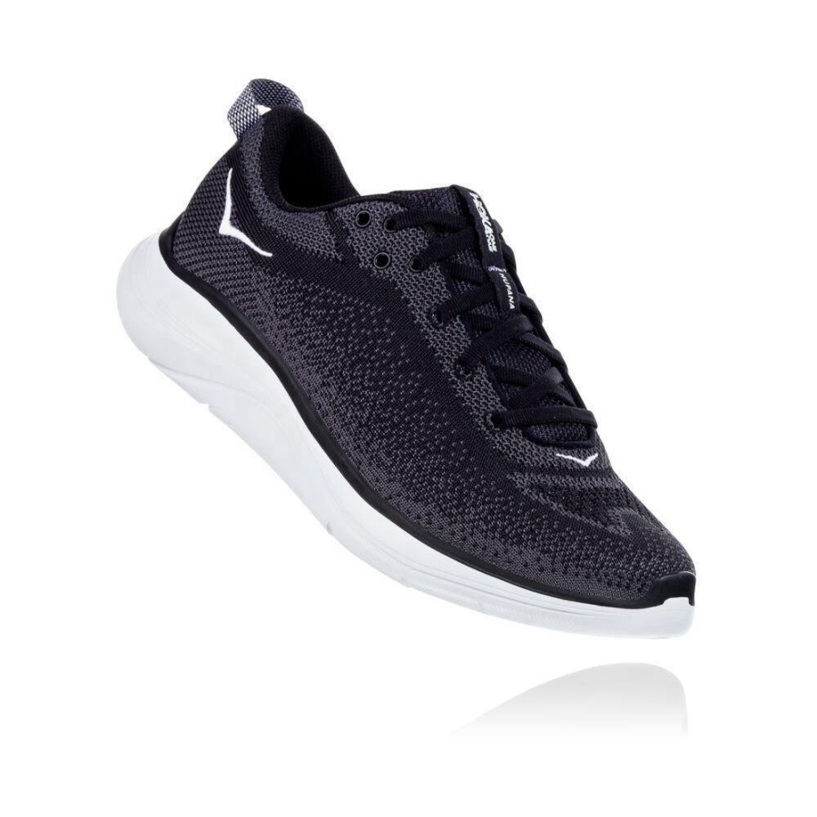 Men\'s Hoka Hupana Flow Sneakers Black / Grey | US76BKHWQ