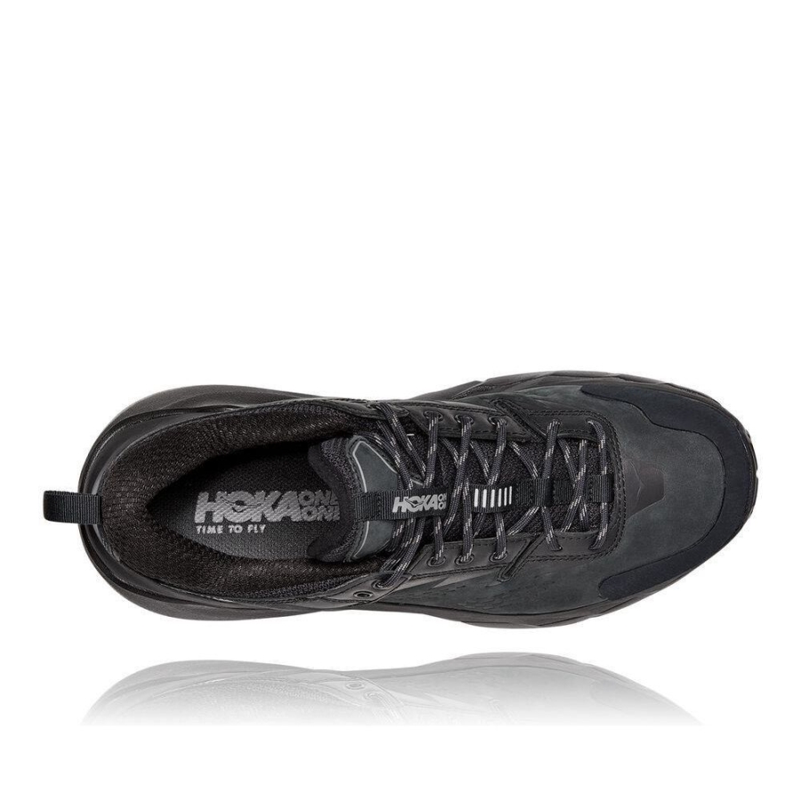 Men's Hoka Kaha Low GTX Sneakers Black / Grey | US98FSRQG