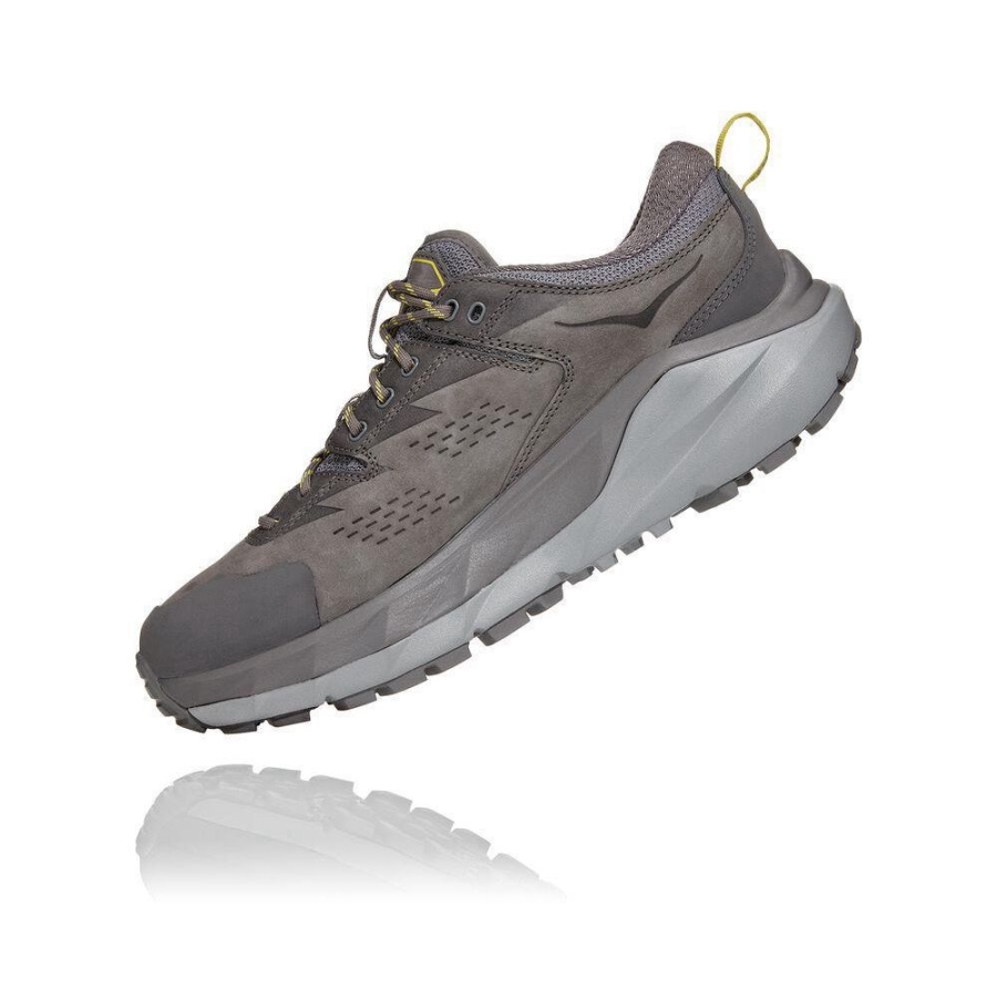 Men's Hoka Kaha Low GTX Sneakers Grey | US98QRWNP