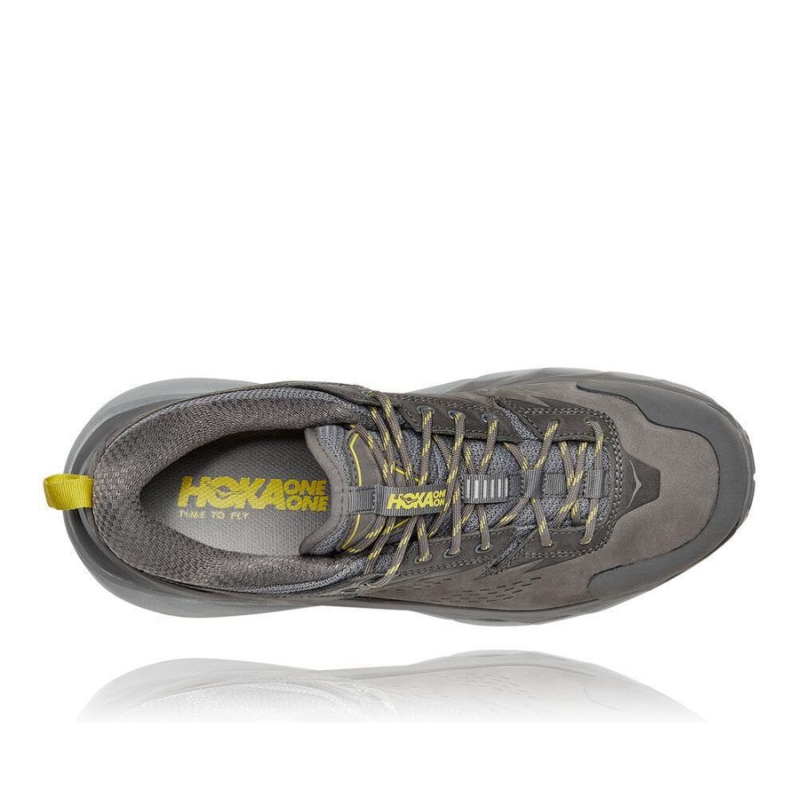 Men's Hoka Kaha Low GTX Sneakers Grey | US98QRWNP