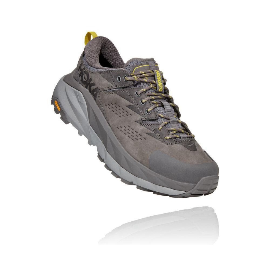 Men\'s Hoka Kaha Low GTX Trail Running Shoes Grey | US86QZGTS