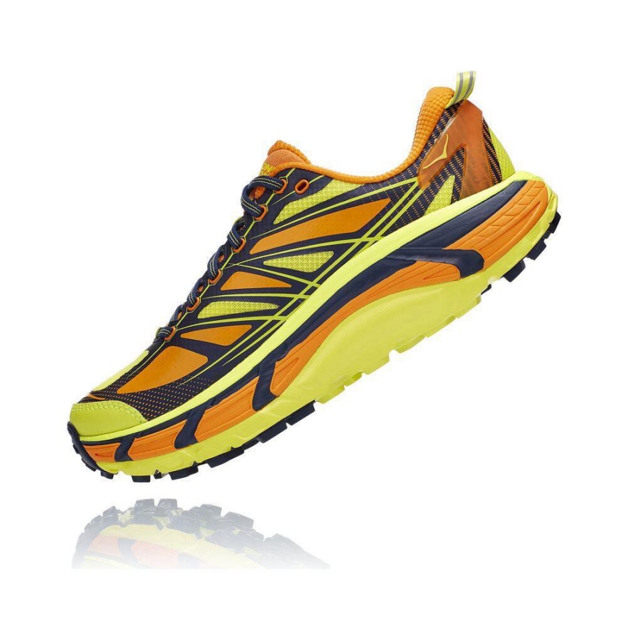 Men's Hoka Mafate Speed 3 Sneakers Yellow / Orange | US76ZCQTF