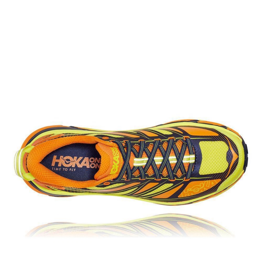 Men's Hoka Mafate Speed 3 Sneakers Yellow / Orange | US76ZCQTF