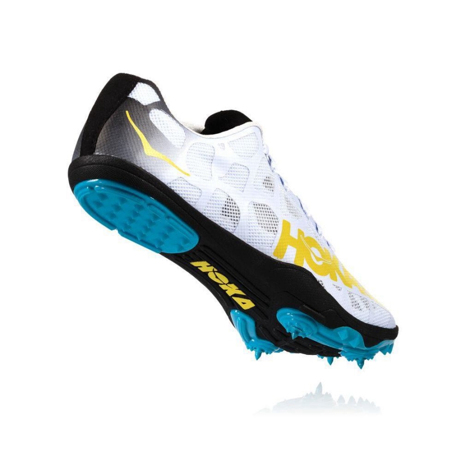 Men's Hoka Rocket LD Spikes Shoes White | US49JWOQA