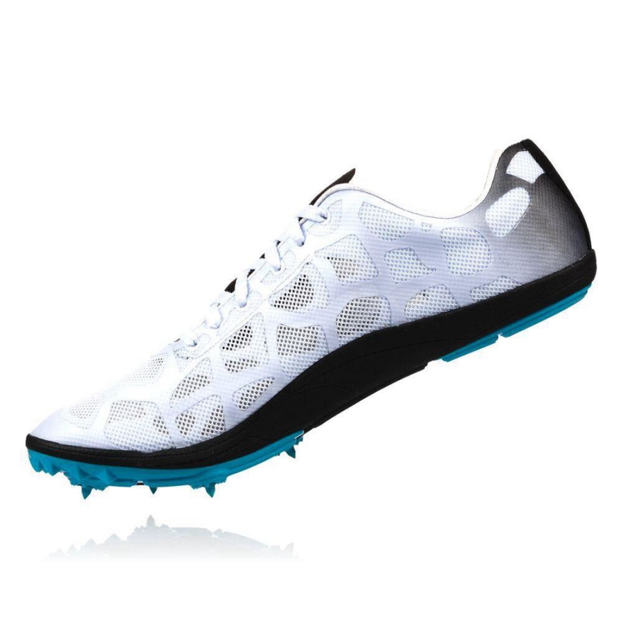 Men's Hoka Rocket LD Spikes Shoes White | US49JWOQA