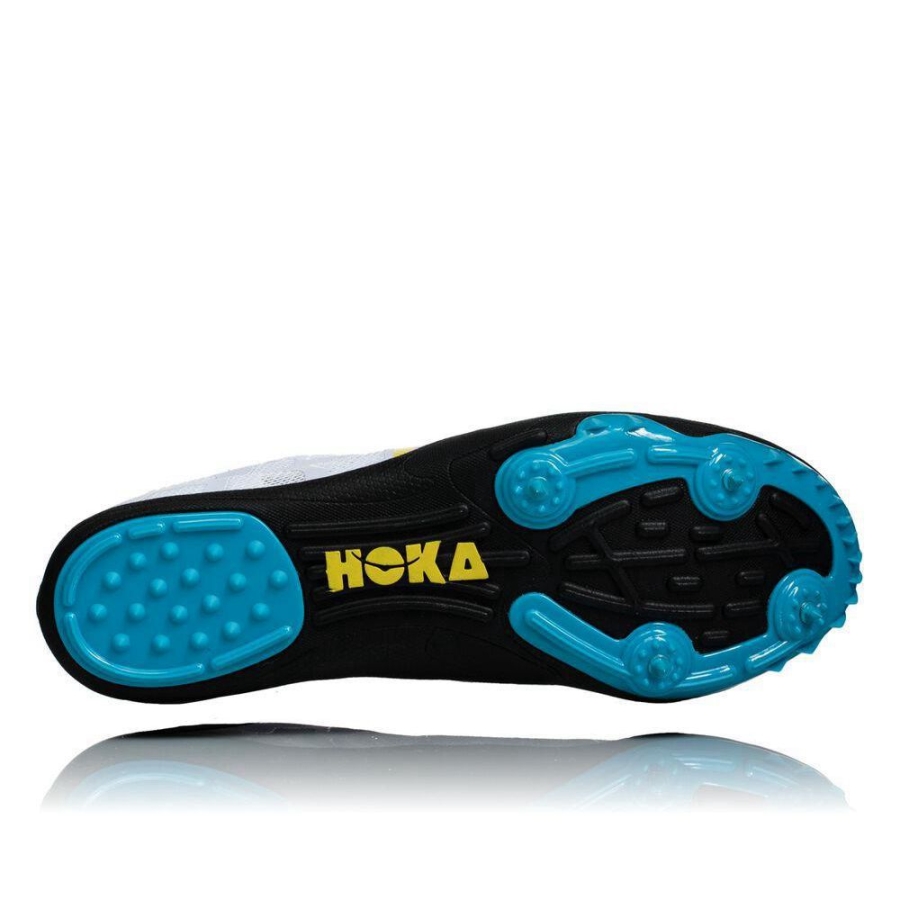 Men's Hoka Rocket LD Spikes Shoes White | US49JWOQA