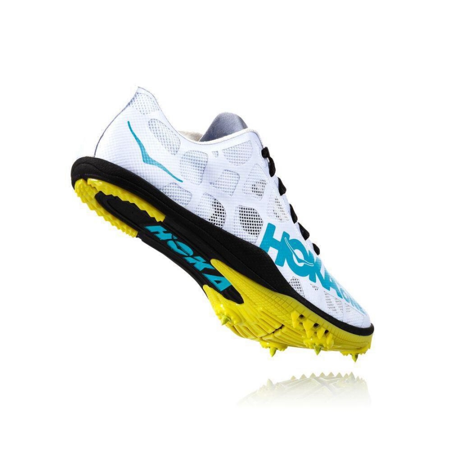 Men's Hoka Rocket MD Spikes Shoes White | US68HMSBU