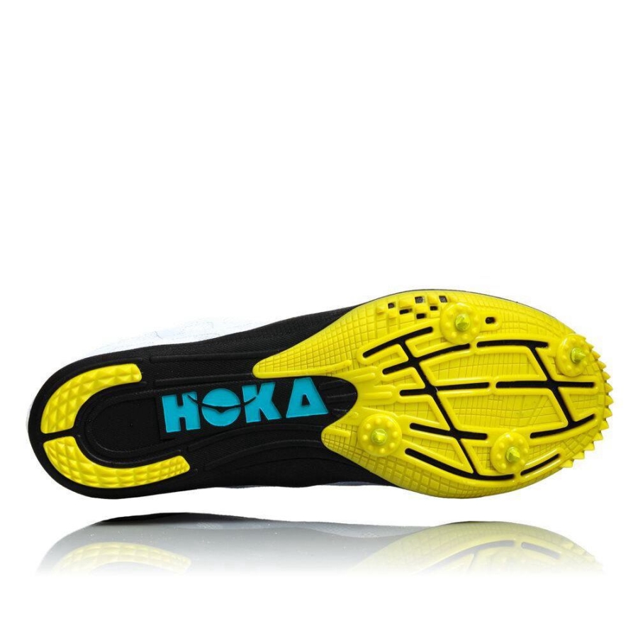 Men's Hoka Rocket MD Spikes Shoes White | US68HMSBU