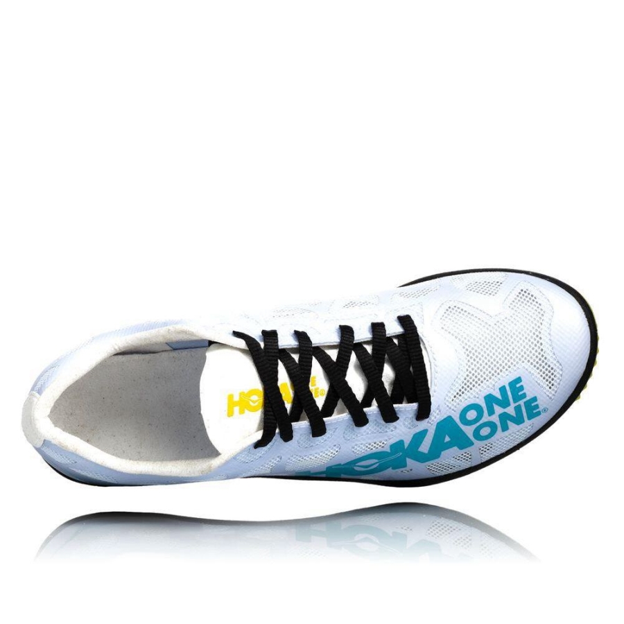 Men's Hoka Rocket MD Spikes Shoes White | US68HMSBU