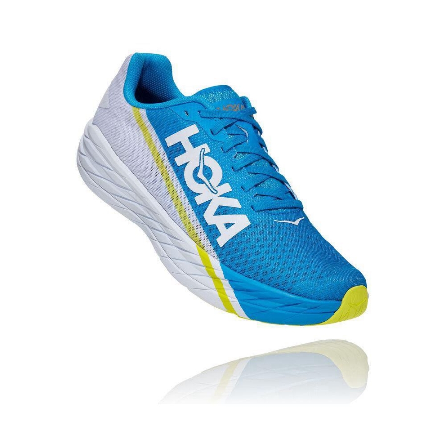 Men\'s Hoka Rocket X Road Running Shoes Blue | US65ZLGXC