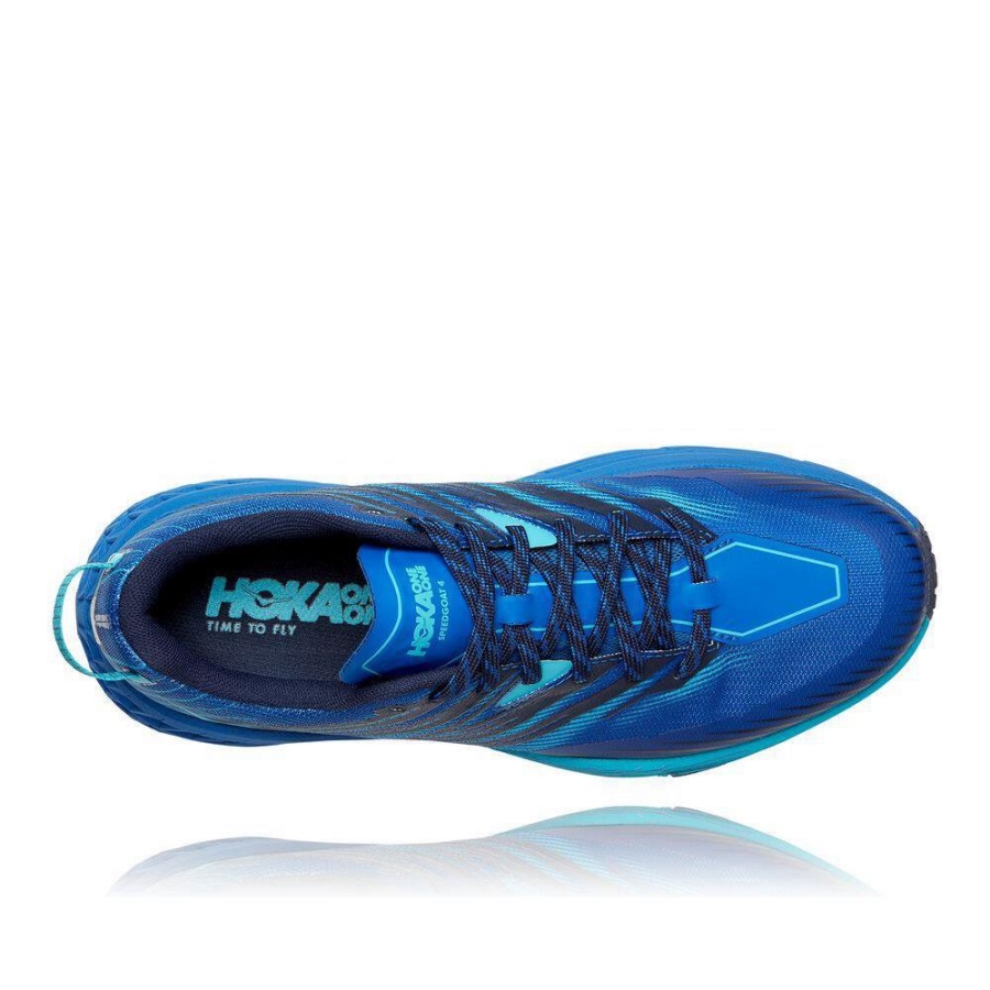 Men's Hoka Speedgoat 4 Running Shoes Blue | US71IFSNC