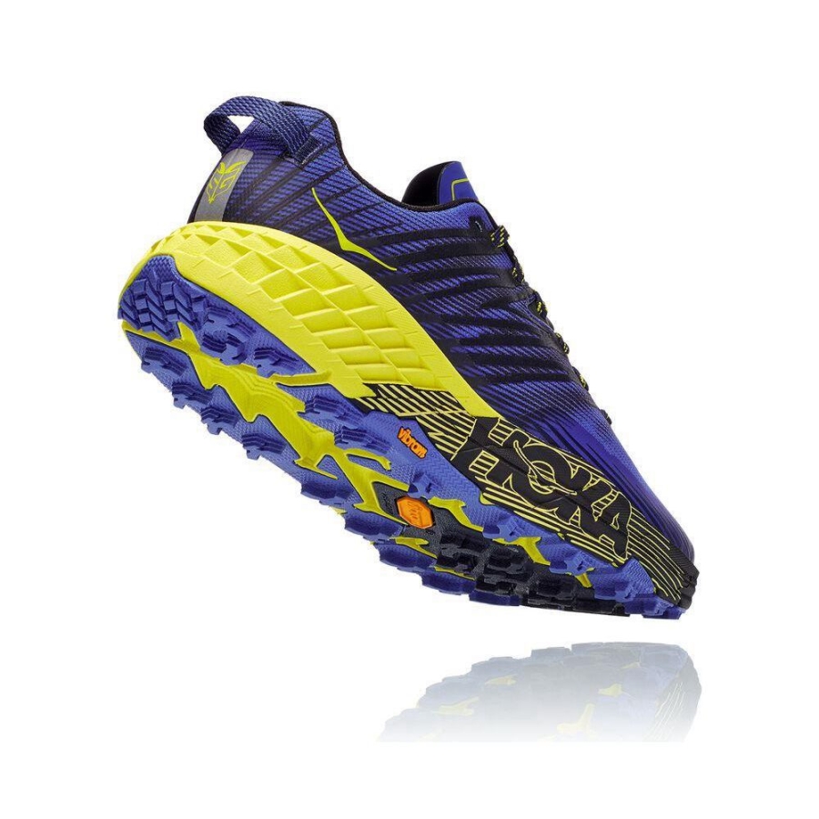 Men's Hoka Speedgoat 4 Running Shoes Blue / Black | US71XANYI